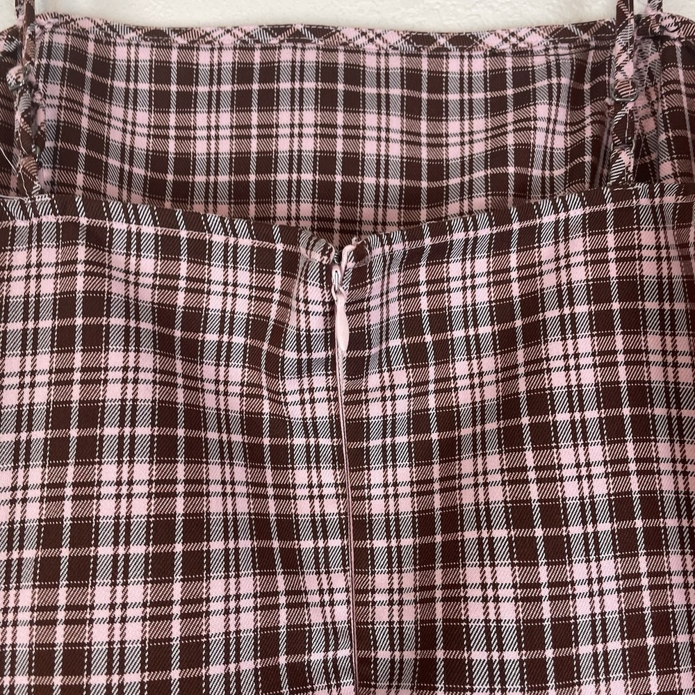 BP Mini Dress Womens Large Plaid Schoolgirl Y2K Coquette Twee Grunge 90s Preppy - Picture 5 of 11